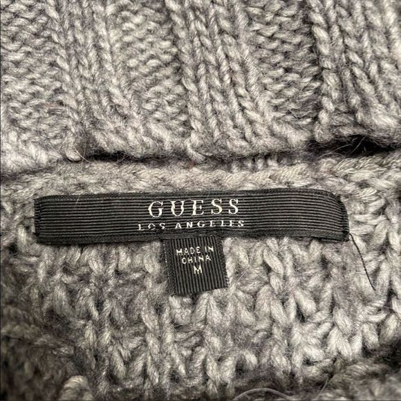GUESS | Gray Turtleneck Knit Sweater - Picture 3 of 4